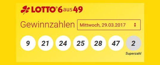 loto germania 29.03.2017